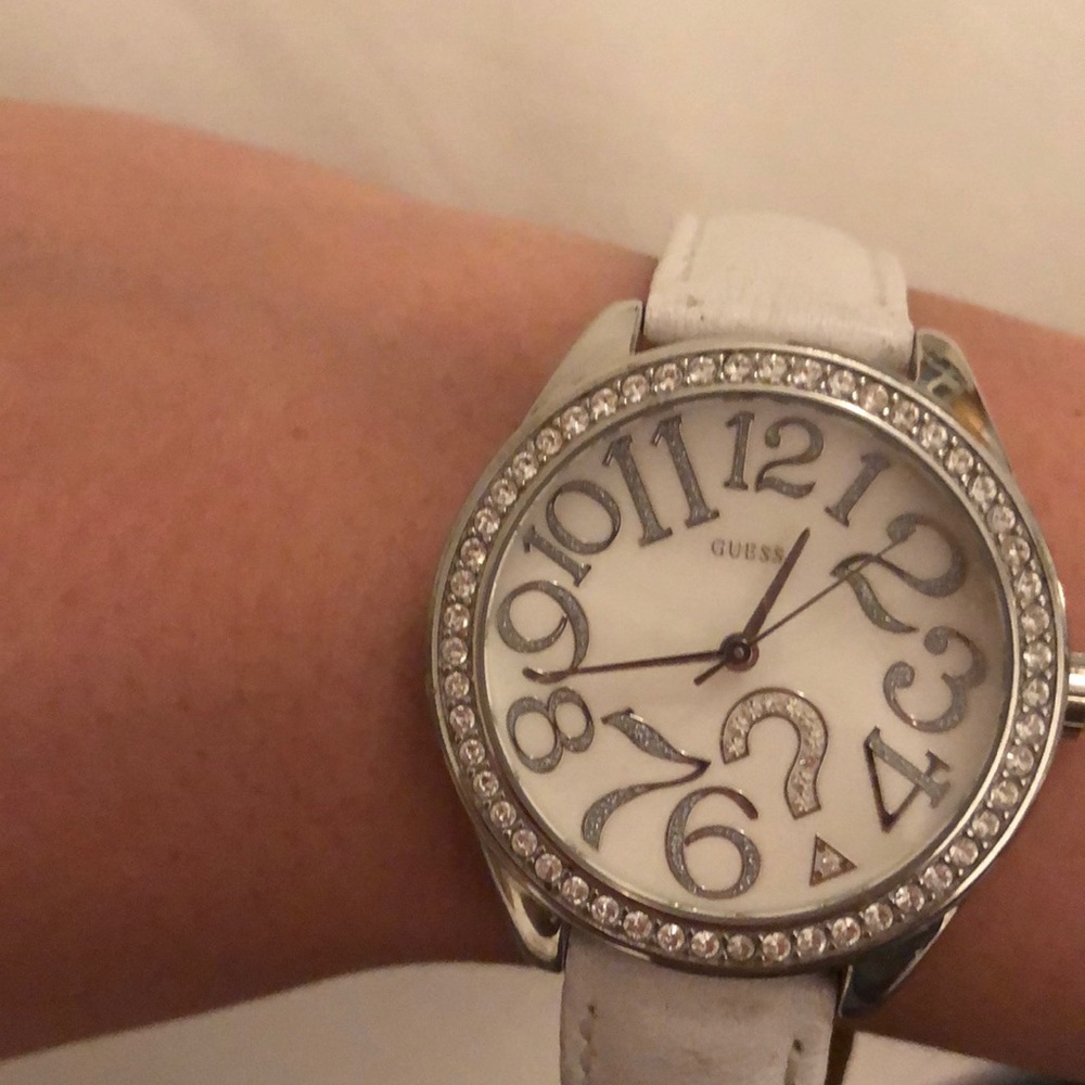 Guess Watch beautiful white band and face